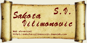 Šakota Vilimonović vizit kartica
